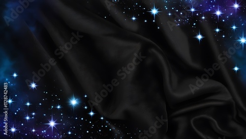 Wallpaper Mural Night sky with stars sparkling on black background Torontodigital.ca