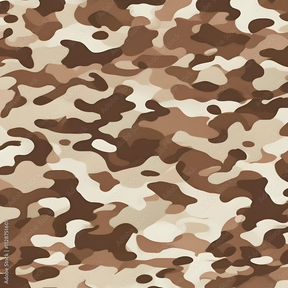 Naklejka premium camouflage, army pattern, safari style, brown, khaki color, fashionable design for fabric