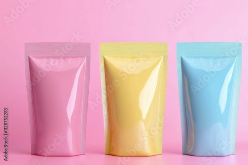 Stick pack. Blank sachet package mockup for coffee and tea isolated on white, paper food product pack. Vector coffee stickers templates, packaging for biscuits, sugar sticks	