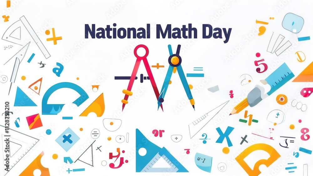 National Mathematics Day Vector illustration .December 22.. National Mathematics Day Vector illustration .December 22..