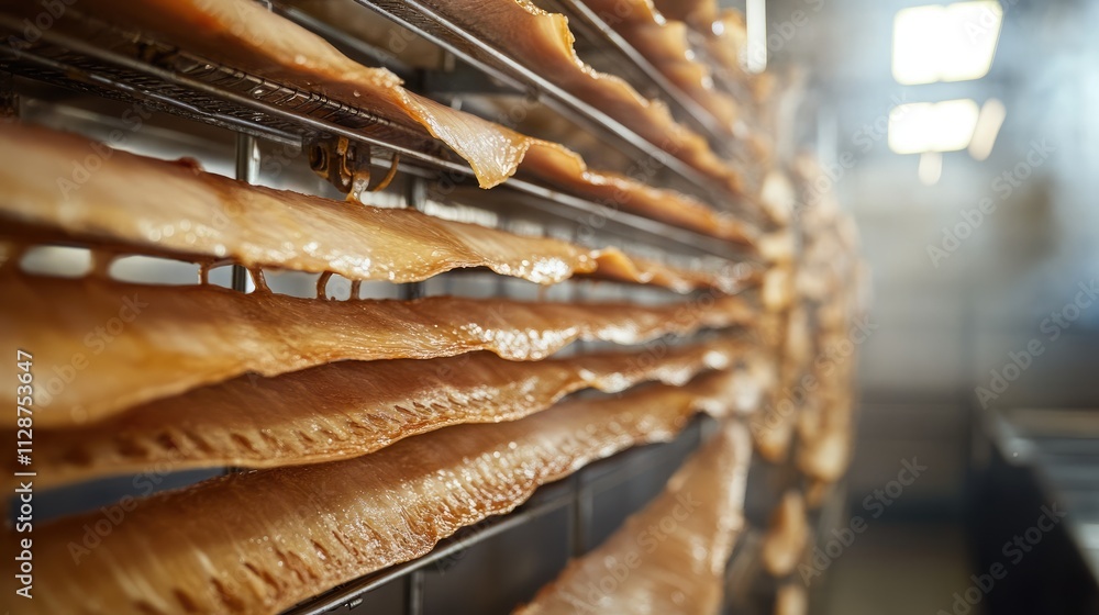 Traditional Fish Drying Process in a Smoky Artisan Environment Traditional Fish Drying Process in a Smoky Artisan Environment
