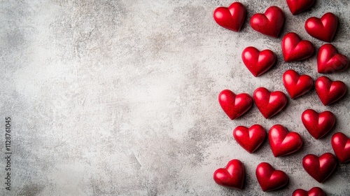 Hearts as backgroundValentines day concept photo