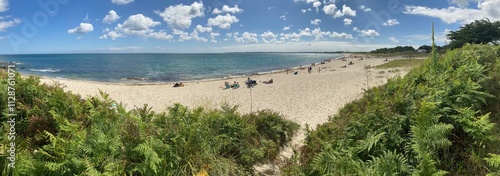 Obraz na płótnie Le long de la côte à Raguenez en Bretagne Cornouaille Finistère France w salonie