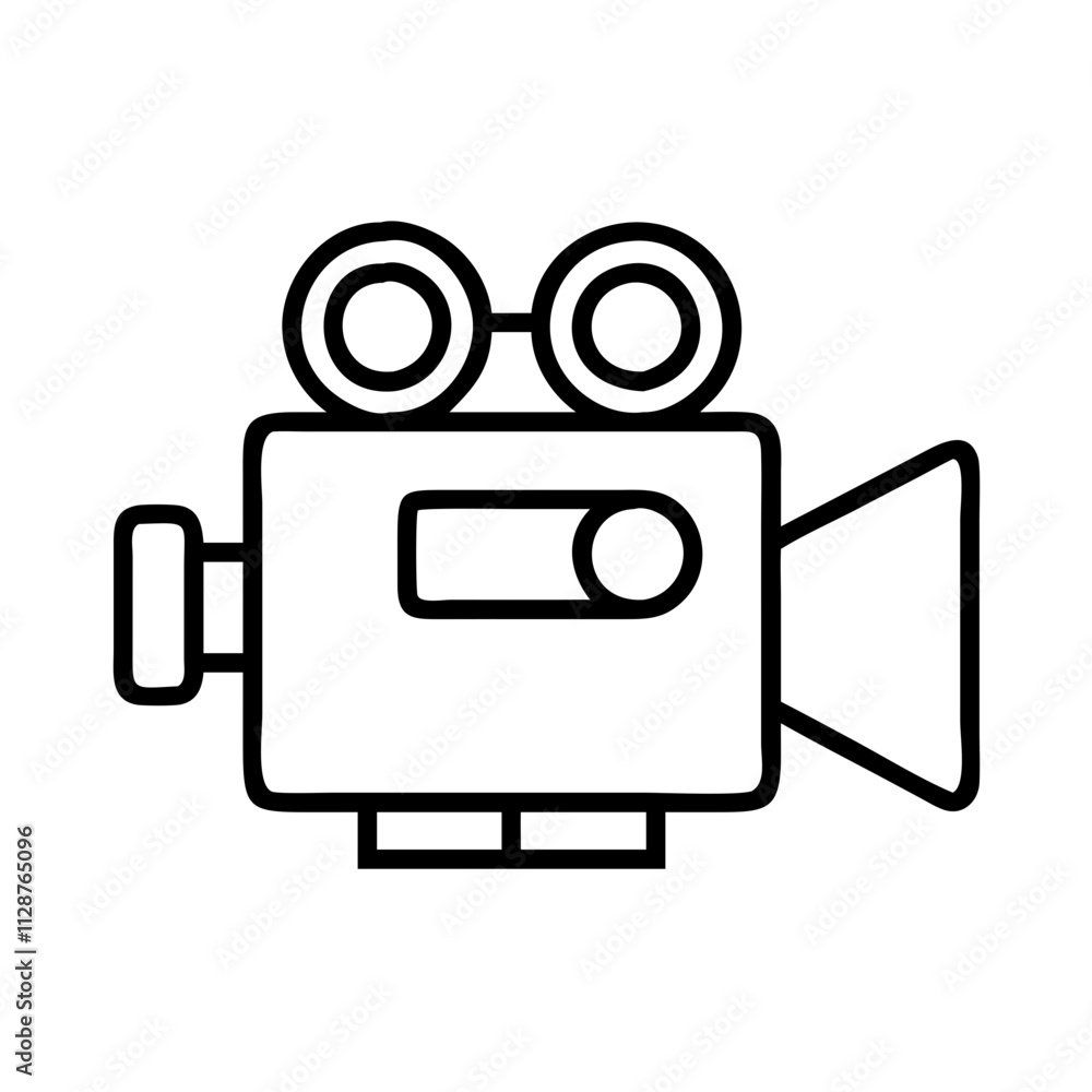 film camera icon, national retro day line art, retro icon - simple black line art icon of film camera , for national retro day celebrations. retro vector art. film camera icon, national retro day line art, retro icon - simple black line art icon of film camera , for national retro day celebrations. retro vector art.