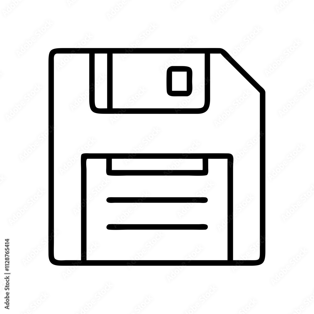 floppy disk icon, national retro day line art, retro icon - simple black line art icon of floppy disk , for national retro day celebrations. retro vector art. floppy disk icon, national retro day line art, retro icon - simple black line art icon of floppy disk , for national retro day celebrations. retro vector art.