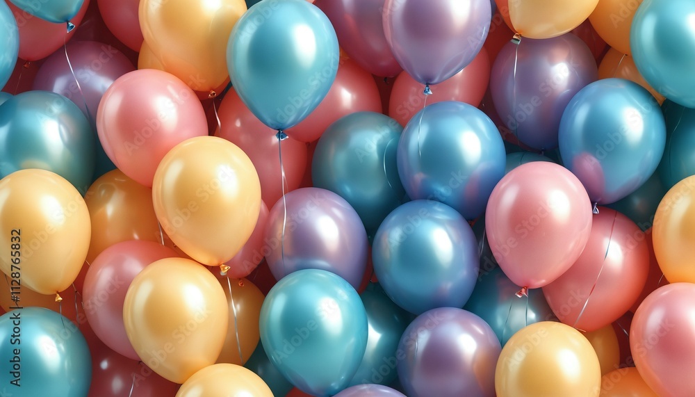 Colorful balloon texture with subtle shine and soft gradients Colorful balloon texture with subtle shine and soft gradients