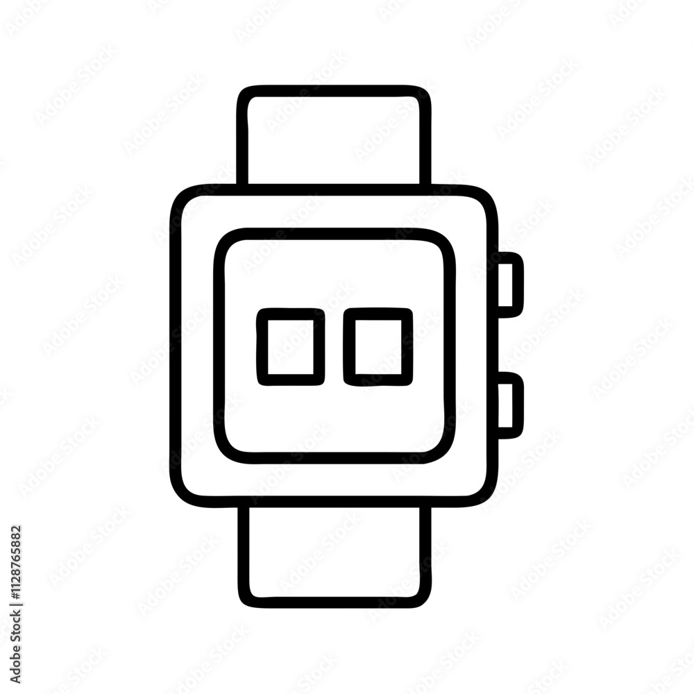 led digital watch icon, national retro day line art, retro icon - simple black line art icon of led digital watch , for national retro day celebrations. retro vector art. led digital watch icon, national retro day line art, retro icon - simple black line art icon of led digital watch , for national retro day celebrations. retro vector art.