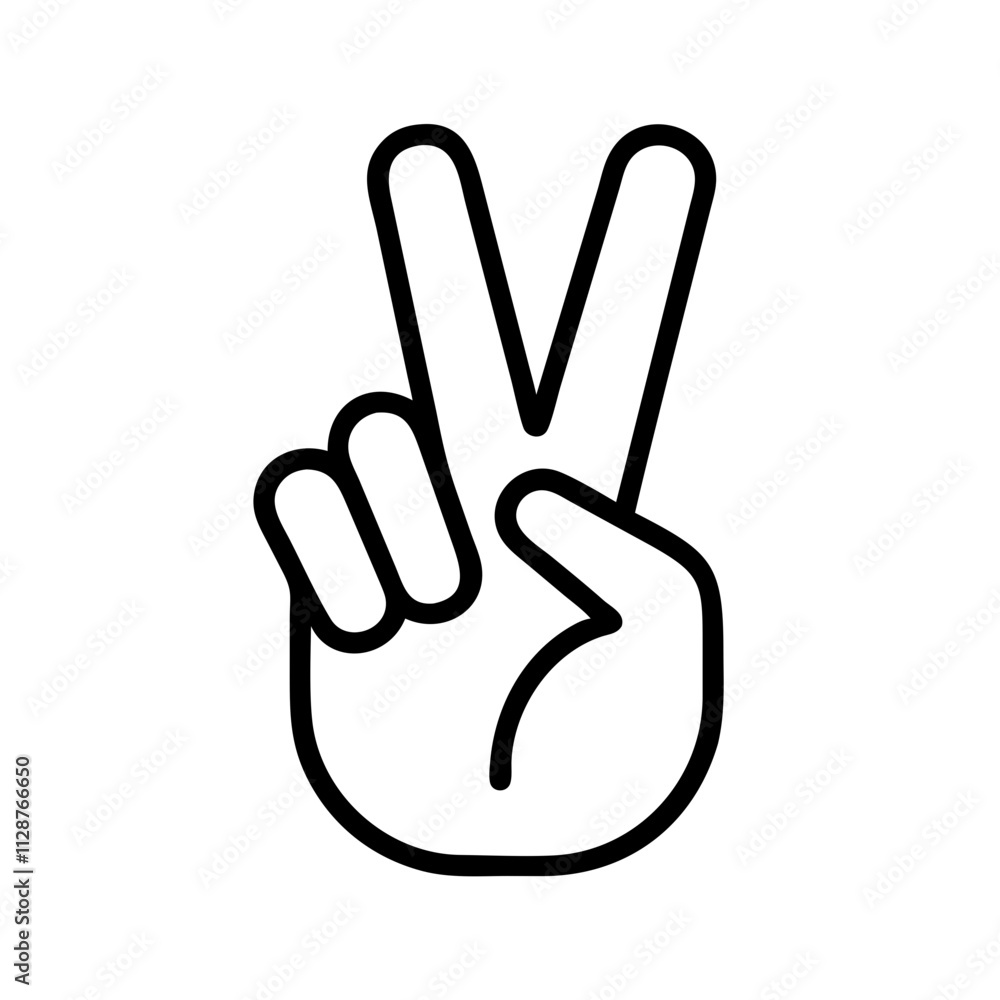peace hand symbol icon, national retro day line art, retro icon - simple black line art icon of peace hand symbol , for national retro day celebrations. retro vector art. peace hand symbol icon, national retro day line art, retro icon - simple black line art icon of peace hand symbol , for national retro day celebrations. retro vector art.