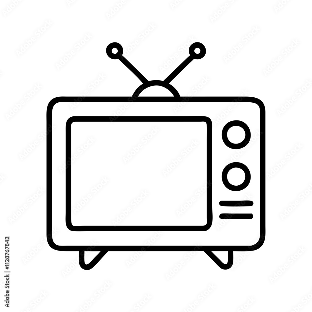 retro tv icon, national retro day line art, retro icon - simple black line art icon of retro tv , for national retro day celebrations. retro vector art. retro tv icon, national retro day line art, retro icon - simple black line art icon of retro tv , for national retro day celebrations. retro vector art.