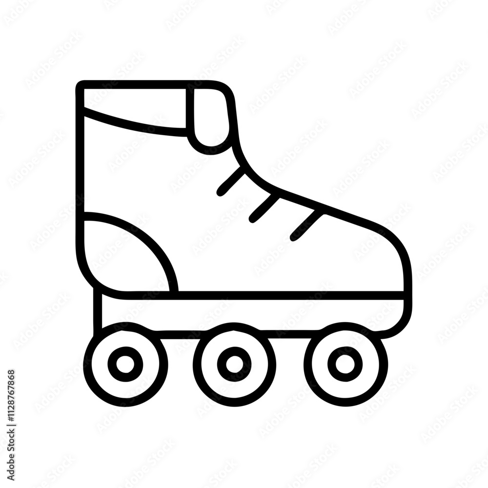 roller disco skates icon, national retro day line art, retro icon - simple black line art icon of roller disco skates , for national retro day celebrations. retro vector art. roller disco skates icon, national retro day line art, retro icon - simple black line art icon of roller disco skates , for national retro day celebrations. retro vector art.