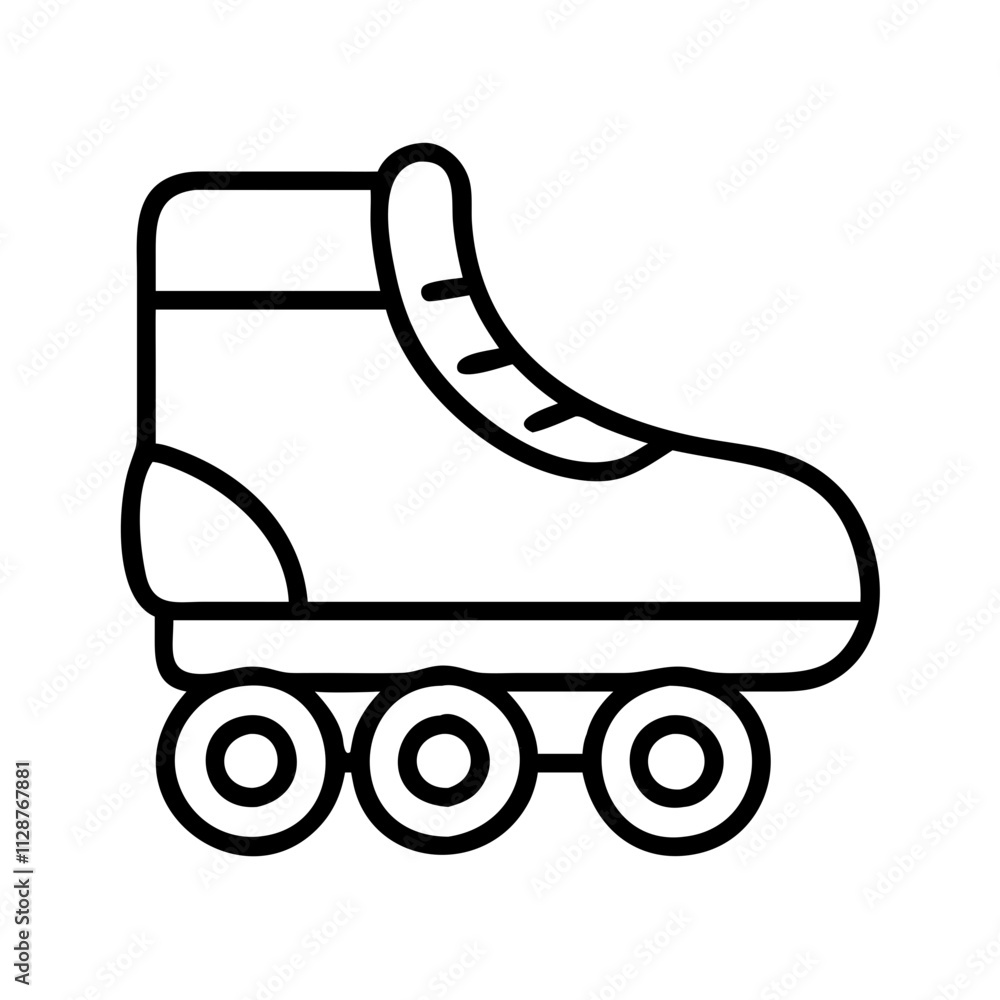 roller disco skates icon, national retro day line art, retro icon - simple black line art icon of roller disco skates , for national retro day celebrations. retro vector art. roller disco skates icon, national retro day line art, retro icon - simple black line art icon of roller disco skates , for national retro day celebrations. retro vector art.