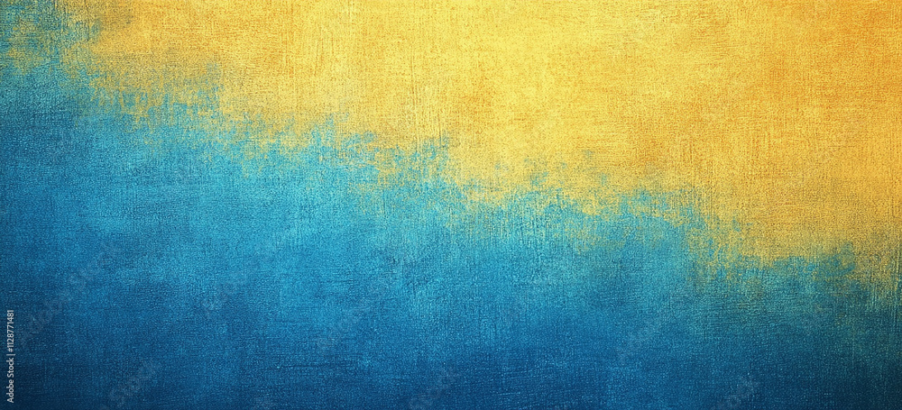 Obraz premium A blue and yellow gradient background with a grainy texture