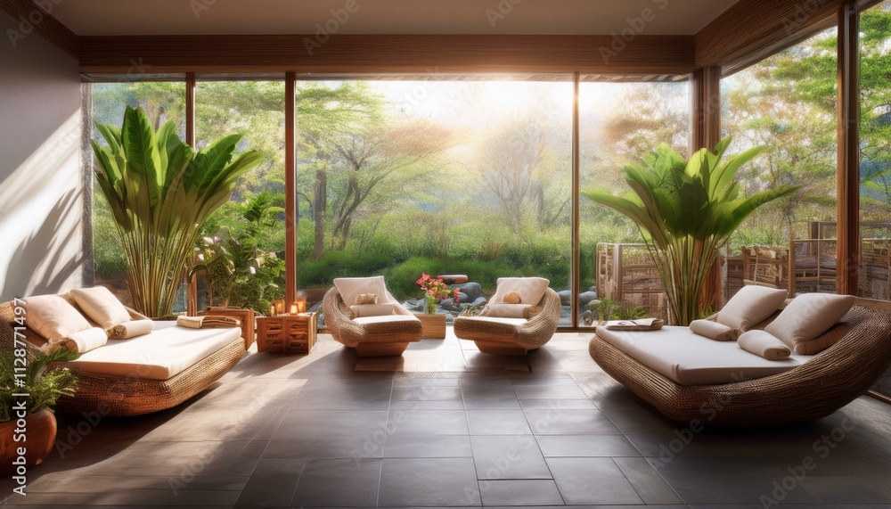 Fototapeta premium Luxury and relaxation harmoniously combined. 