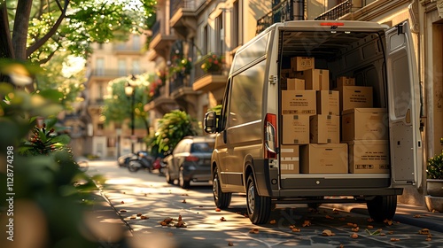 Relocation Journey: A Truck and Packages in the Countryside, Embracing Change