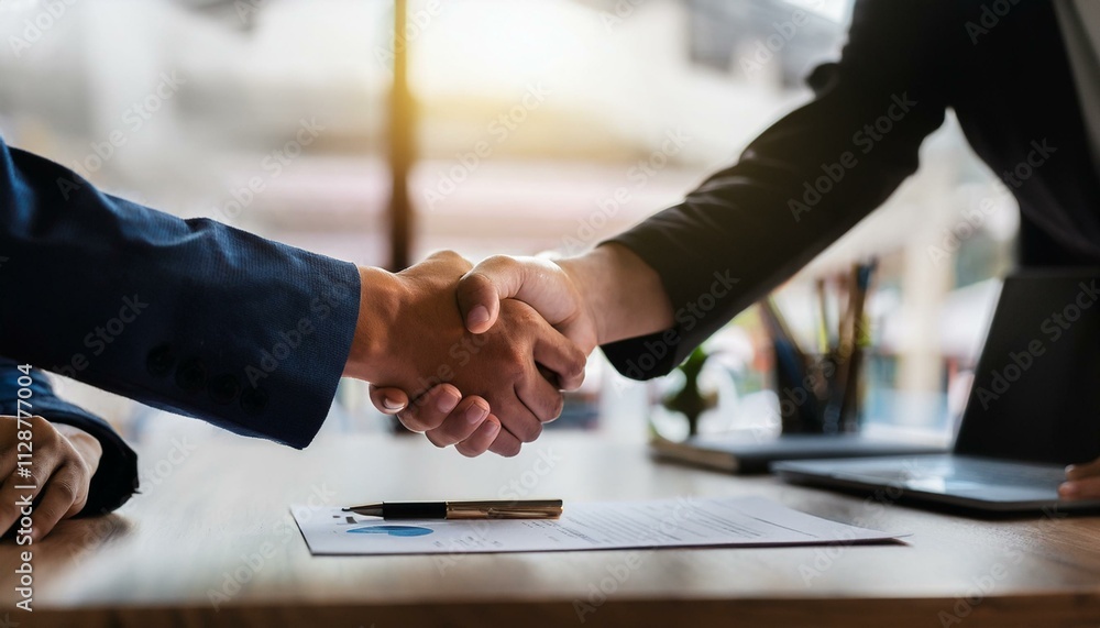 The handshake: an age-old tradition in business. The handshake: an age-old tradition in business.
