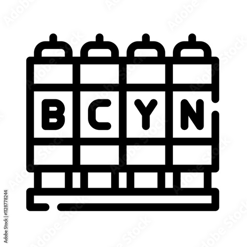 Icon Toner Printer With Style Outline
