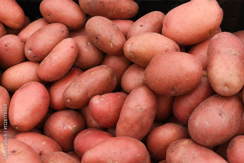 Australian Pink Potatoes background Australian Pink Potatoes background