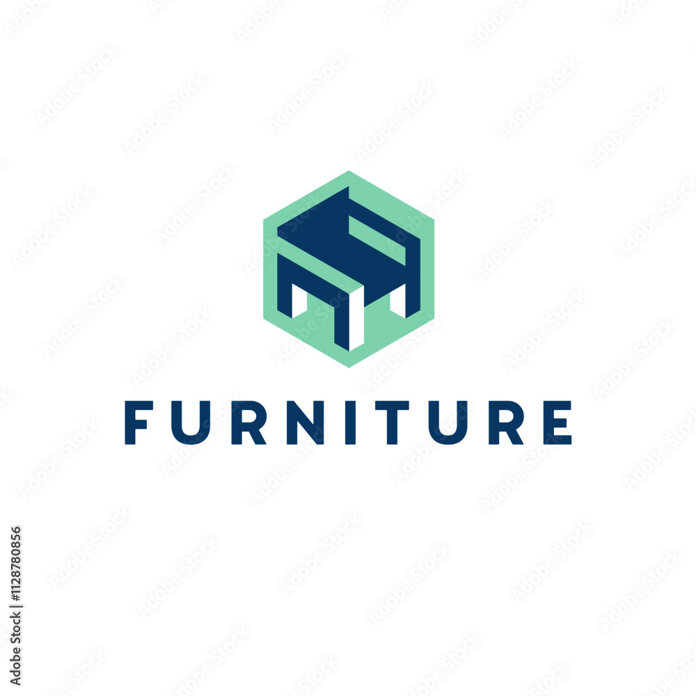 Vector logo design template. Furniture abstract sign. Vector logo design template. Furniture abstract sign.