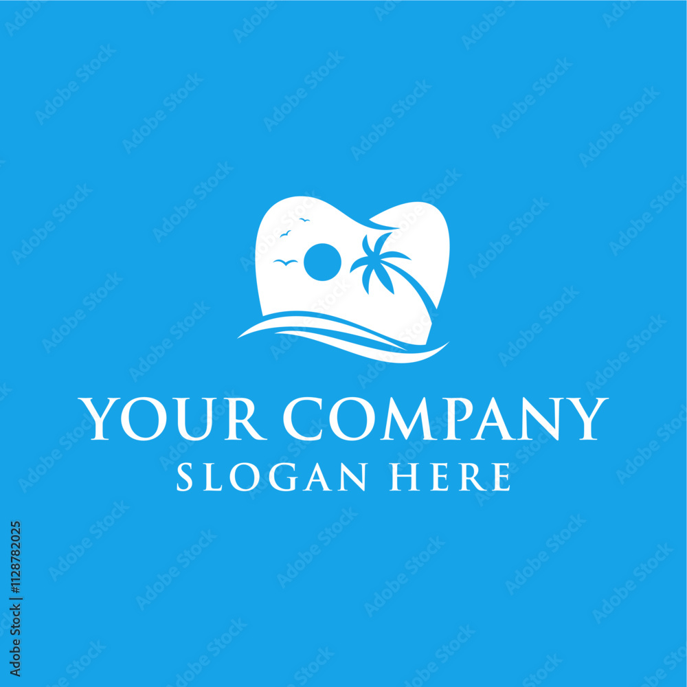 clean and simple dental health logo concept clean and simple dental health logo concept