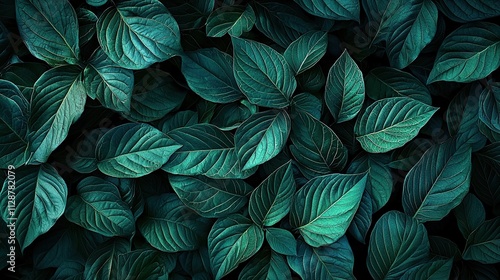 Wallpaper Mural Lush green leaves forming a dense, vibrant natural background in sunlight Torontodigital.ca