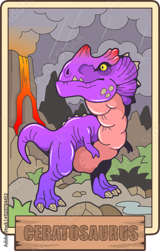 predatory dinosaur ceratosaurus