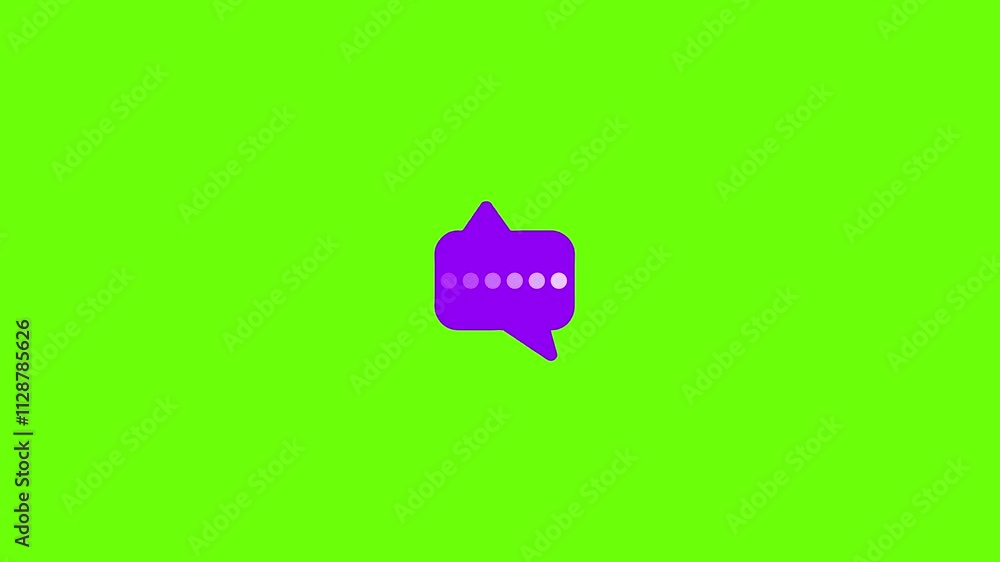 A simple element of a thought bubble, email, or text message popping up, with typing or thinking dots slowly pulsing inside of it,.. A simple element of a thought bubble, email, or text message popping up, with typing or thinking dots slowly pulsing inside of it,..