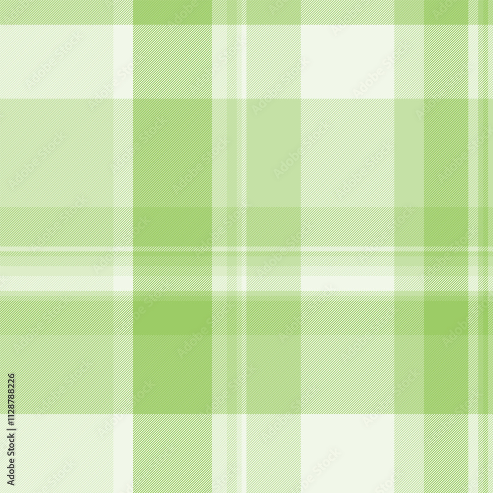Quilted pattern check fabric, scratched tartan seamless vector. Contour plaid textile texture background in light and green colors. Quilted pattern check fabric, scratched tartan seamless vector. Contour plaid textile texture background in light and green colors.