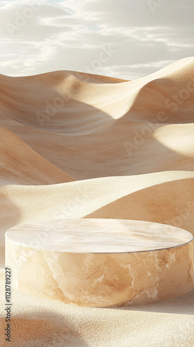 Wallpaper Mural Elegant 3D Rendering of a Product Display Stand Background Torontodigital.ca