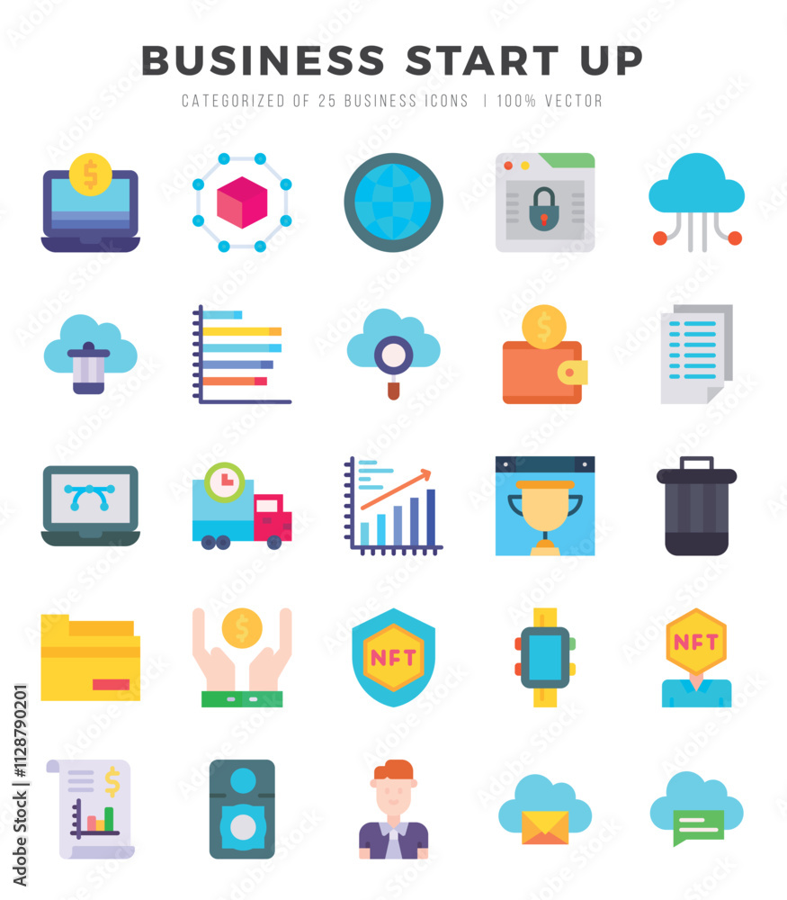 Business Start Up icons set. Vector illustration. Business Start Up icons set. Vector illustration.