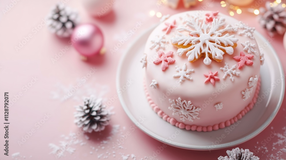 Naklejka premium クリスマスケーキ