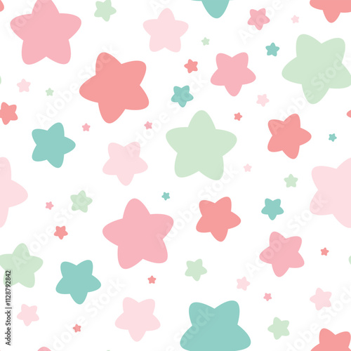 Cute pattern with stars