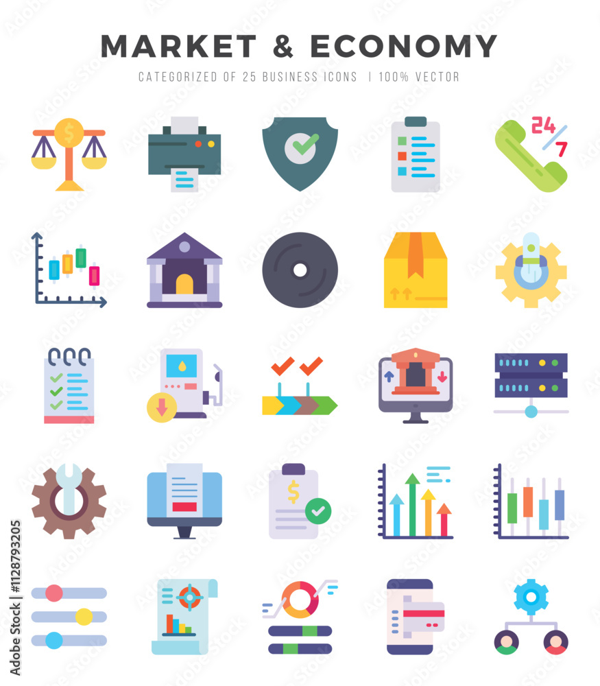 icons set. Market & Economy for web. app. vector illustration. icons set. Market & Economy for web. app. vector illustration.