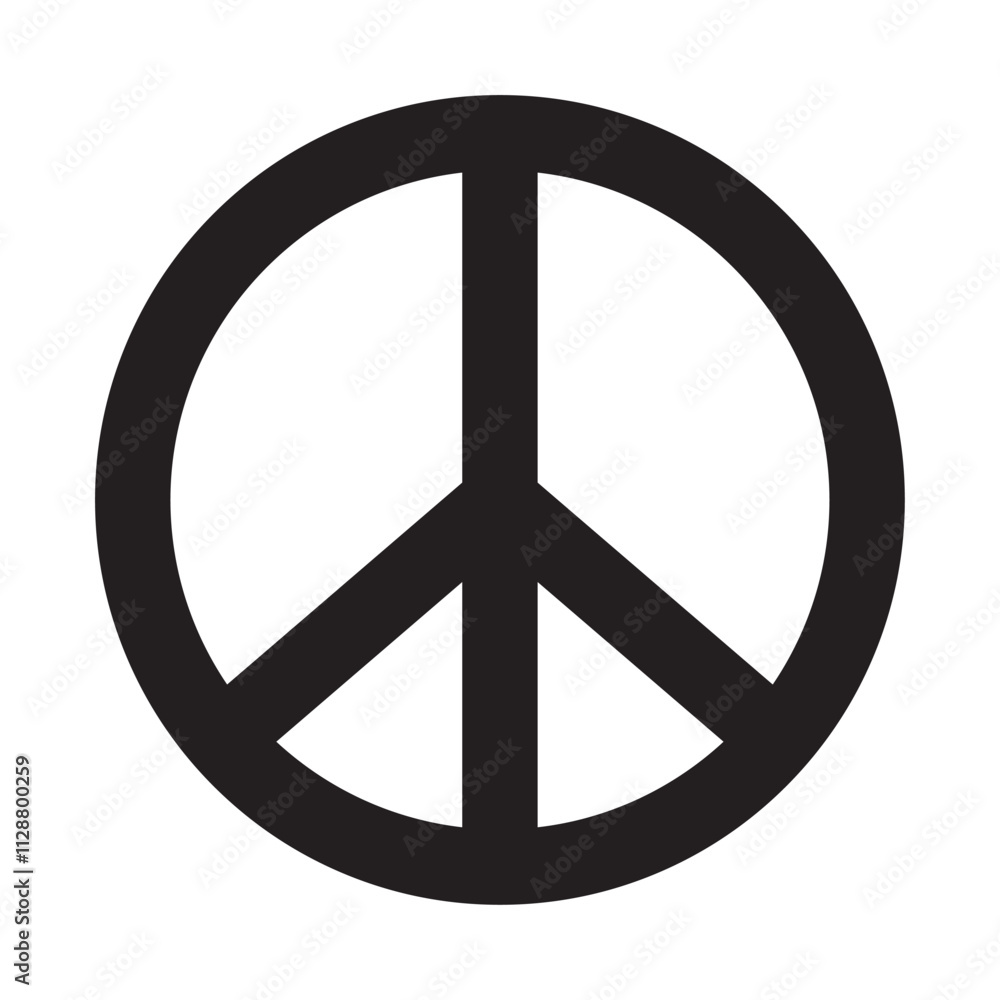 Peace icon symbol vector illustration isolated on white background. Peace mark sign symbol. Peace, love and freedom concept background. Peace icon symbol vector illustration isolated on white background. Peace mark sign symbol. Peace, love and freedom concept background.