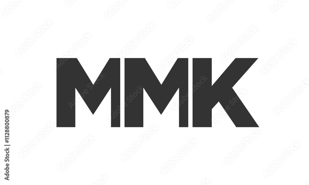 MMK logo design template with strong and modern bold text. Initial based vector logotype featuring simple and minimal typography. Trendy company identity. MMK logo design template with strong and modern bold text. Initial based vector logotype featuring simple and minimal typography. Trendy company identity.