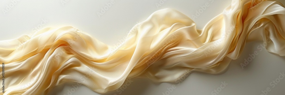 Soft, flowing beige fabric with subtle highlights. AI generative. . Soft, flowing beige fabric with subtle highlights. AI generative. .
