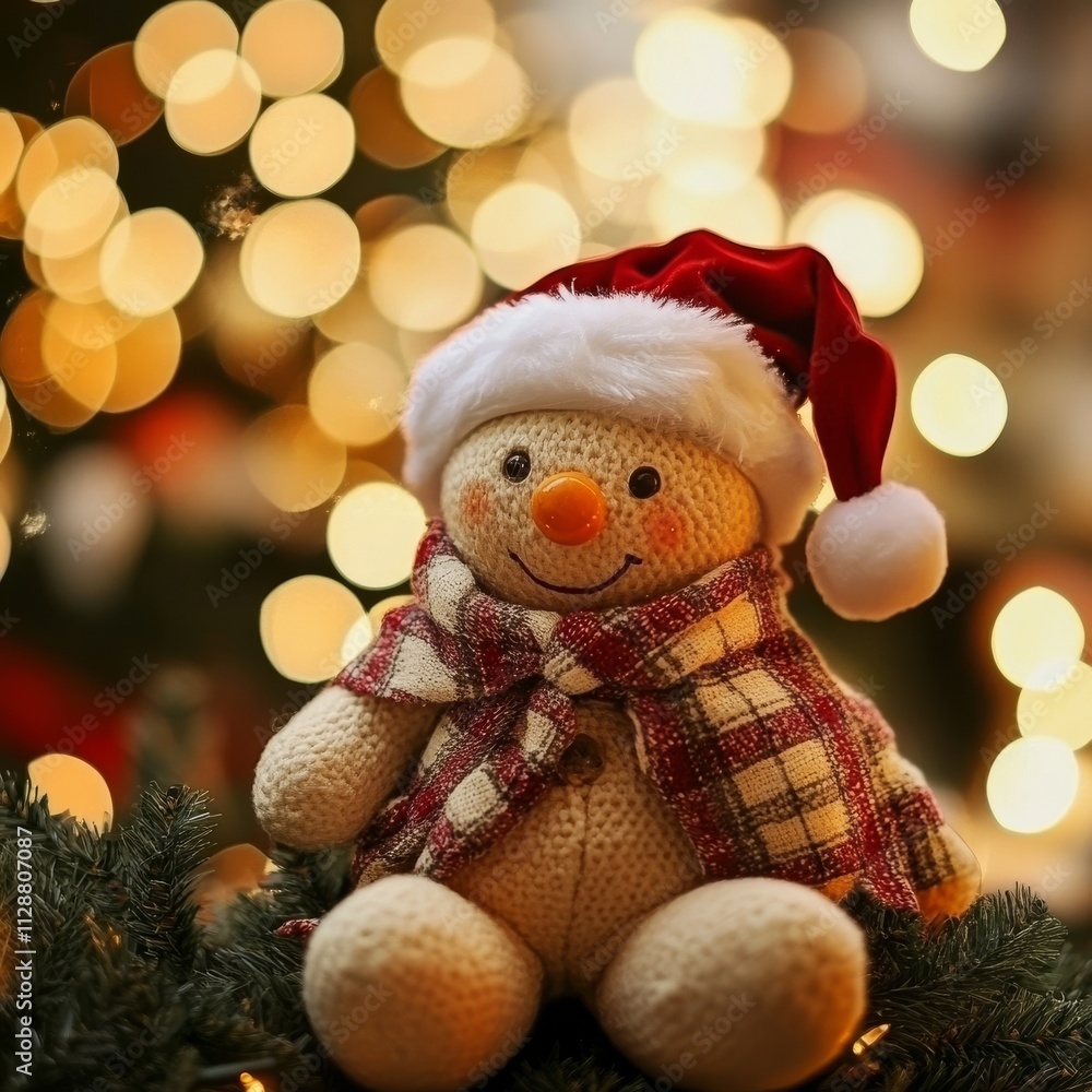 Striking Xmas toy with bokeh Striking Xmas toy with bokeh
