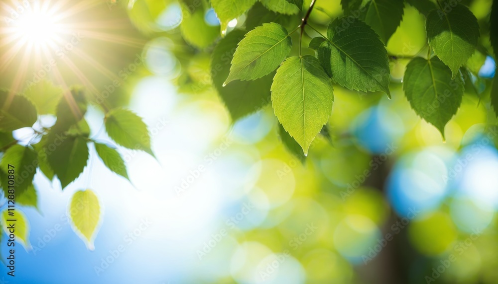 Eco nature green and blue abstract defocused background with sunshine Eco nature green and blue abstract defocused background with sunshine