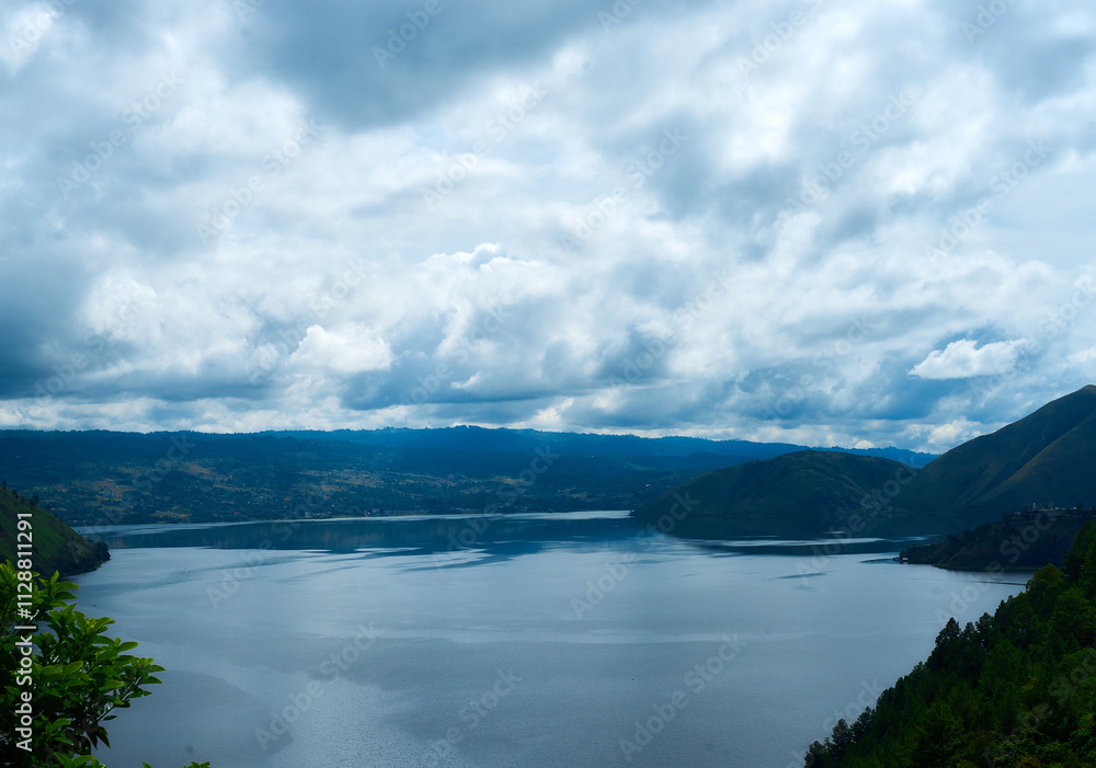 cloudy sky over the sea and mountains, natural landscape background. cloudy sky over the sea and mountains, natural landscape background.