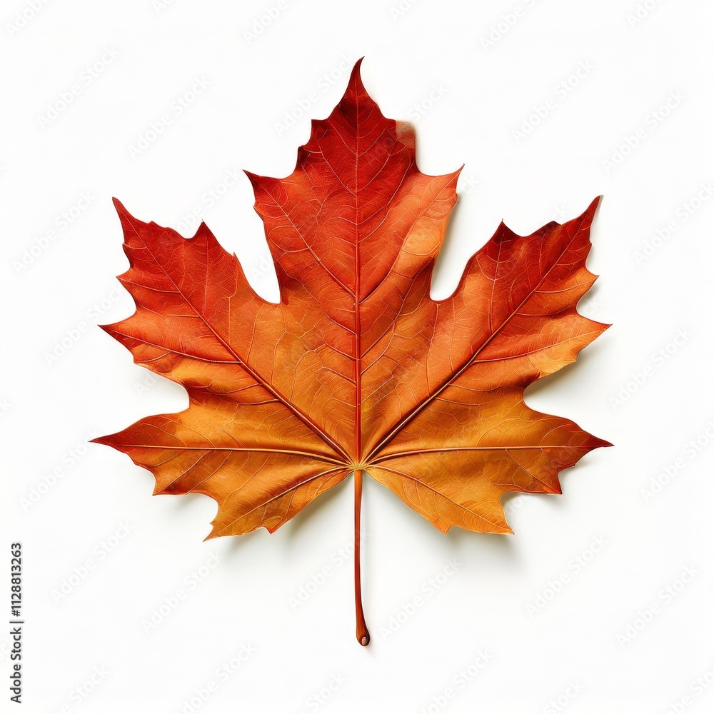 Fototapeta premium the AI Image Generator, Autumn Maple Leaf on Black Background