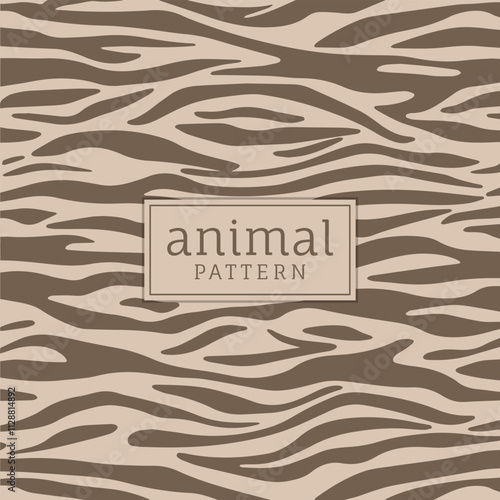 Seamless animal mosaic pattern. Wild animal skin artwork background.
