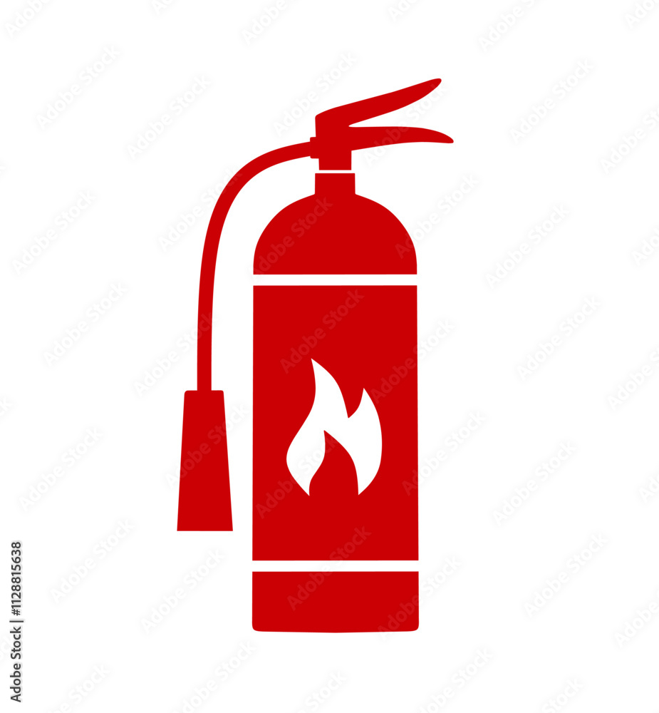 fire extinguisher icon vector on white background fire extinguisher icon vector on white background