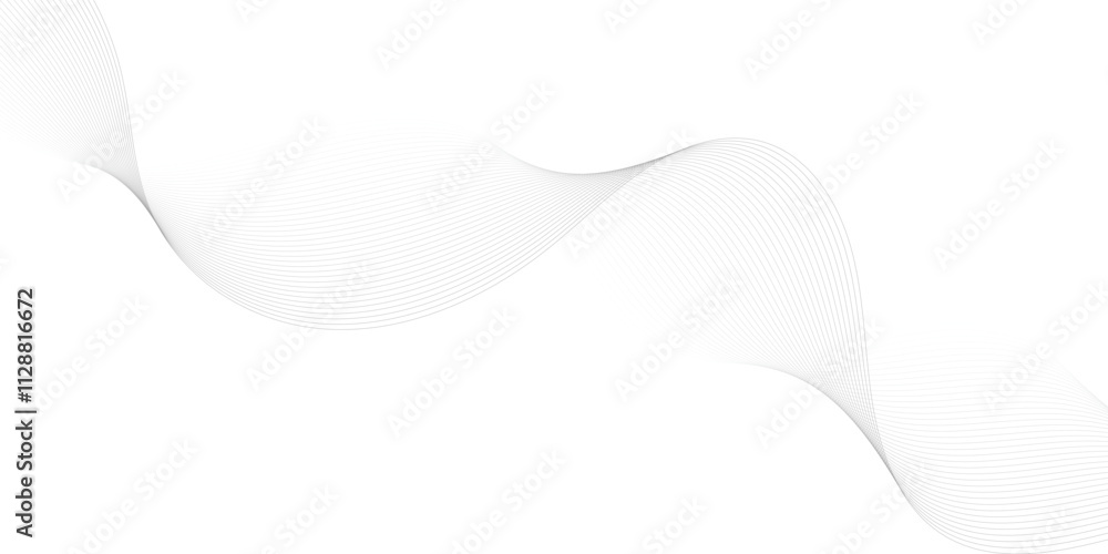 Abstract wave element for design. Digital frequency track equalizer. Stylized line art background. Vector illustration. Wave with lines created using blend tool. Abstract wave element for design. Digital frequency track equalizer. Stylized line art background. Vector illustration. Wave with lines created using blend tool.