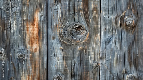 A close up of weathered wooden planks.