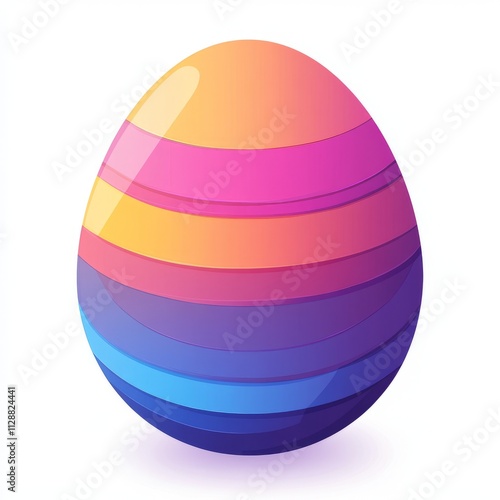 Colorful Easter Egg Graphic Design