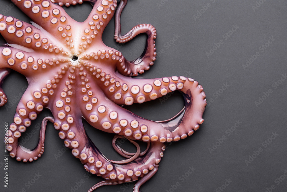 An octopus is shown on gray background. Gray octopus with tentacles on background. A octopus lying on a pink gray background in the sea. A octopus lying on a pink gray background lifestyle with. An octopus is shown on gray background. Gray octopus with tentacles on background. A octopus lying on a pink gray background in the sea. A octopus lying on a pink gray background lifestyle with.