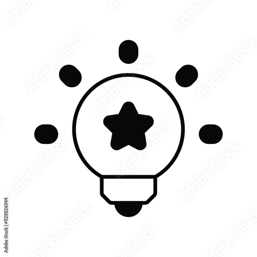 Potential glyph icon with white background vector stock illustration