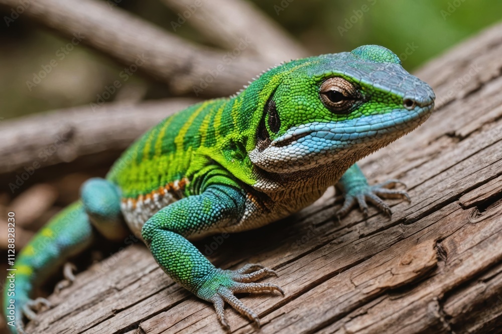 Viviparous lizard close-up. Brown beautiful lizard on a wooden background macro photography. Lizard is sitting on a tree. Viviparous lizard close-up. Brown beautiful lizard on a wooden background macro photography. Lizard is sitting on a tree.