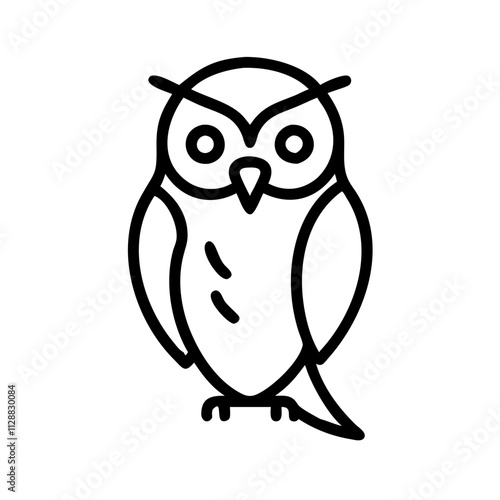 Generative AI Owl Bird Vector & Line Art Design - Perfect for Graphic Design Projects