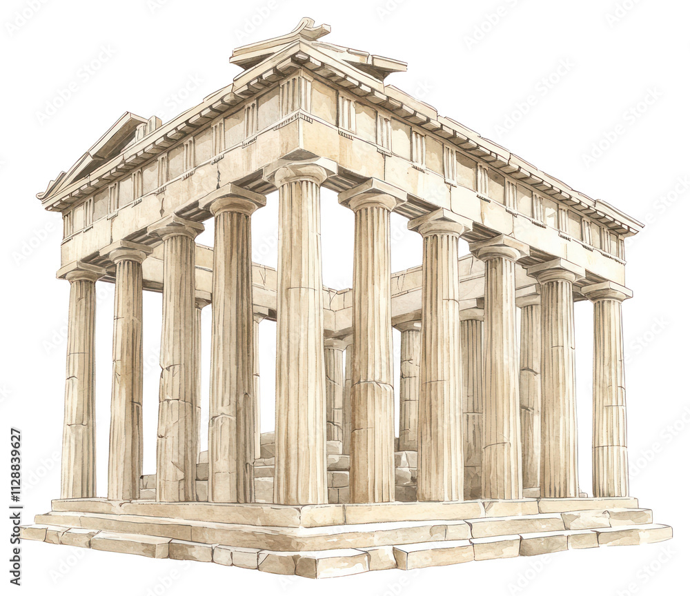 PNG An ancient greek Parthenon architecture parthenon building worship. PNG An ancient greek Parthenon architecture parthenon building worship.