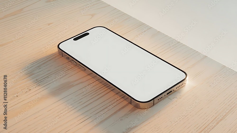 Realistic Smartphone Mockup 3D Render Realistic Smartphone Mockup 3D Render